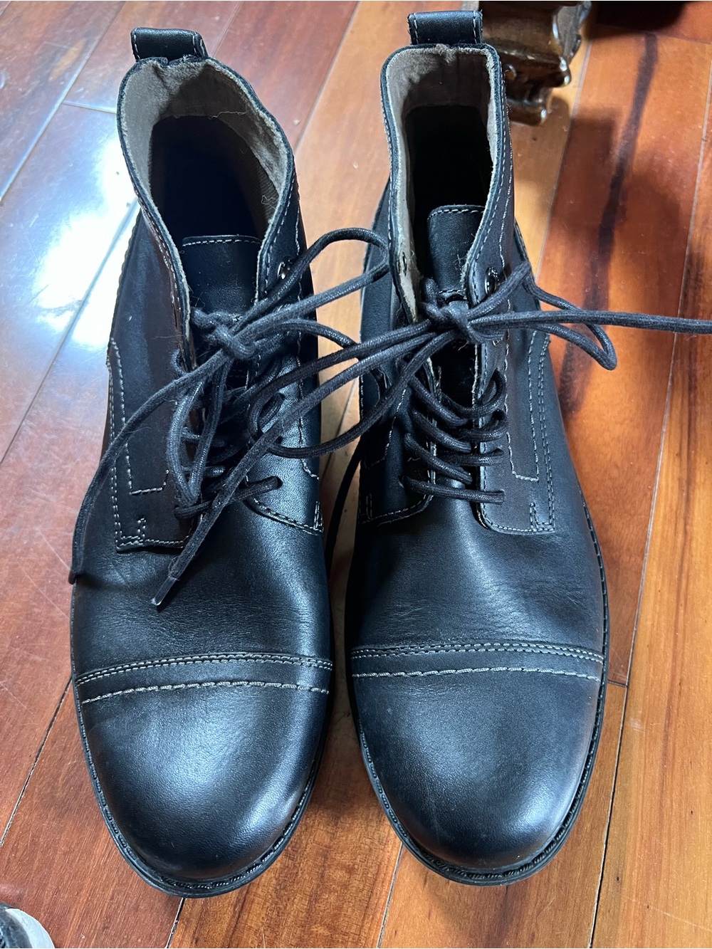 Clarks Men's Black Leather Chukka Lace-Up Boots